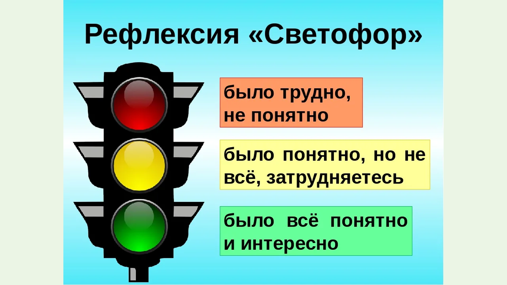 Reflection 1. Рефлексия. Оценивание светофор. Карточки для рефлексии. Интересные карточки для рефлексии.