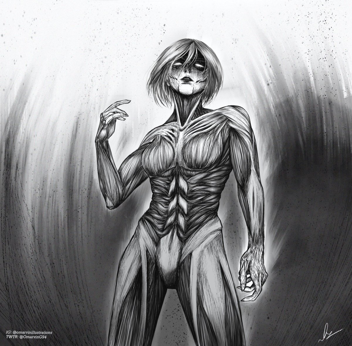 Энни Титан рисунок