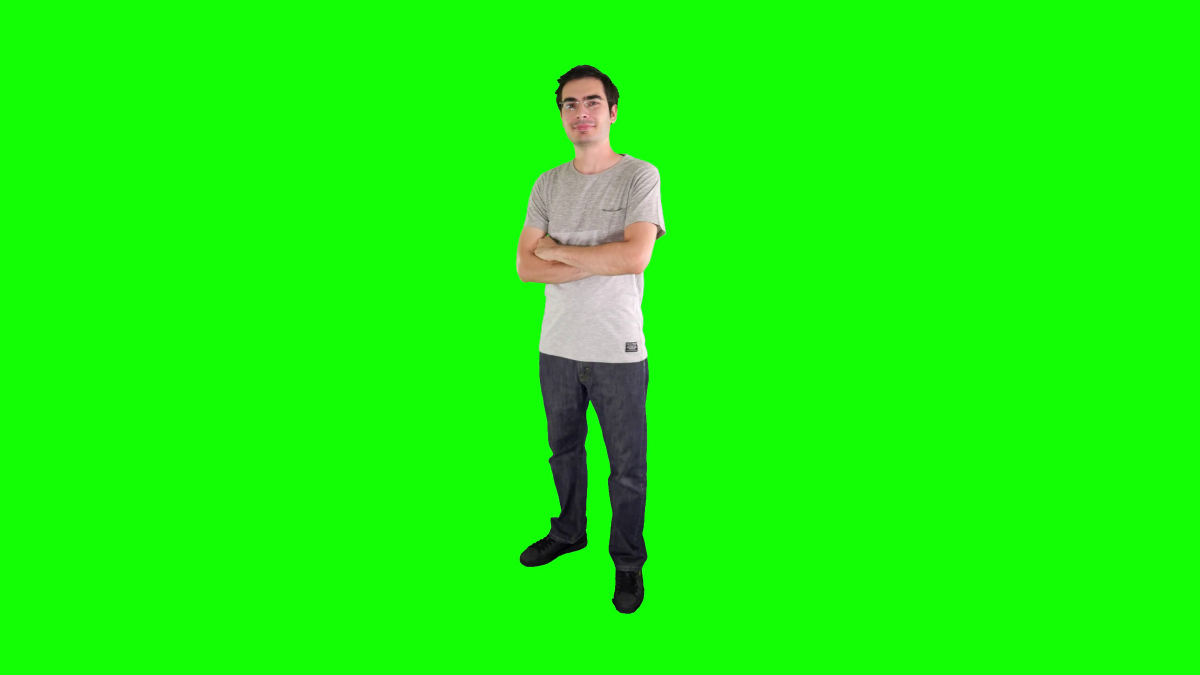 Человек на зелёном ФНЕ