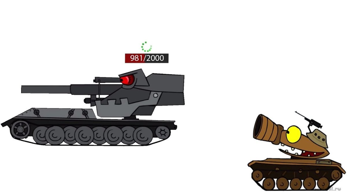 Геранд танк вафля сбоку