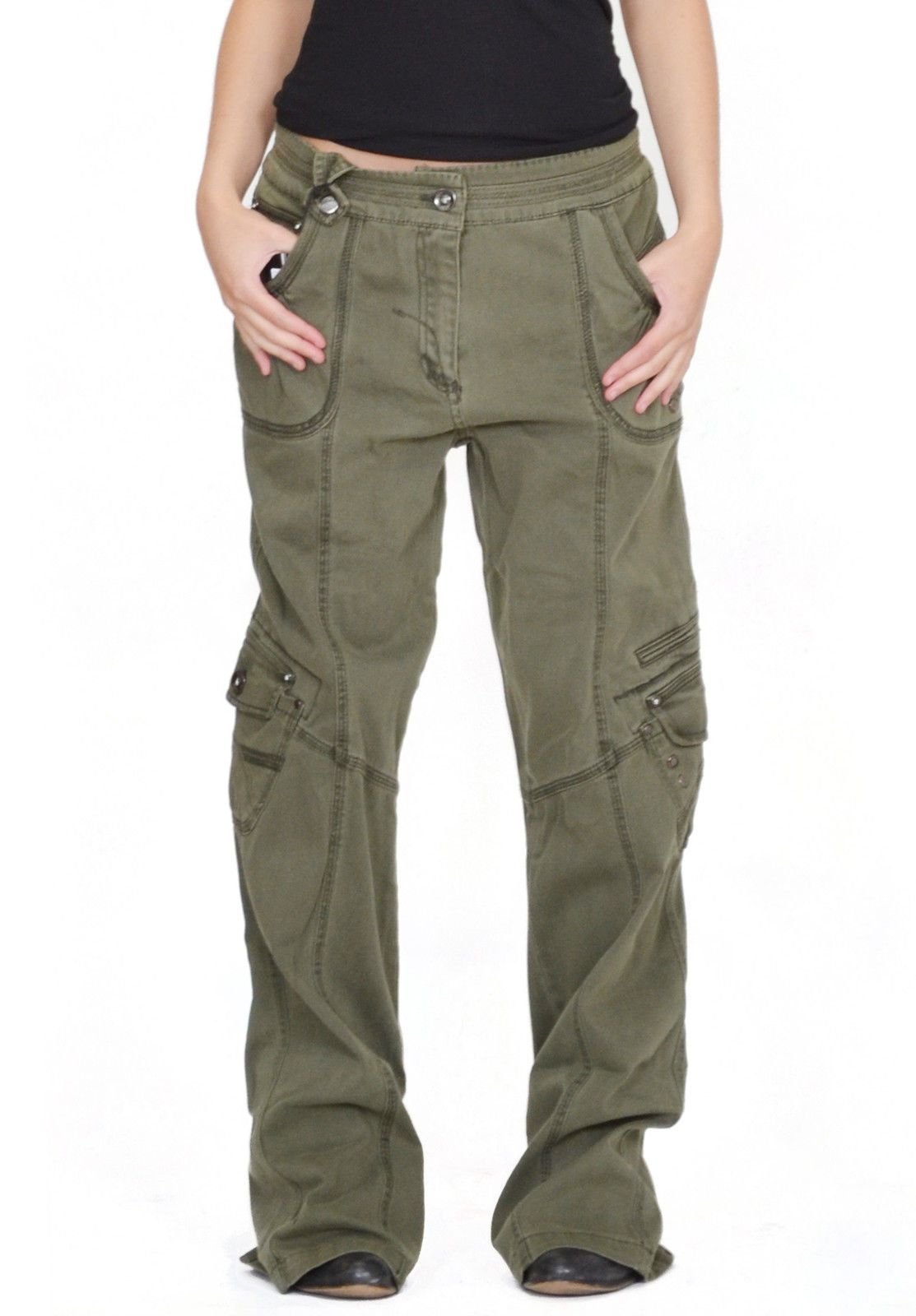 Cargo Baggy штаны бежевые