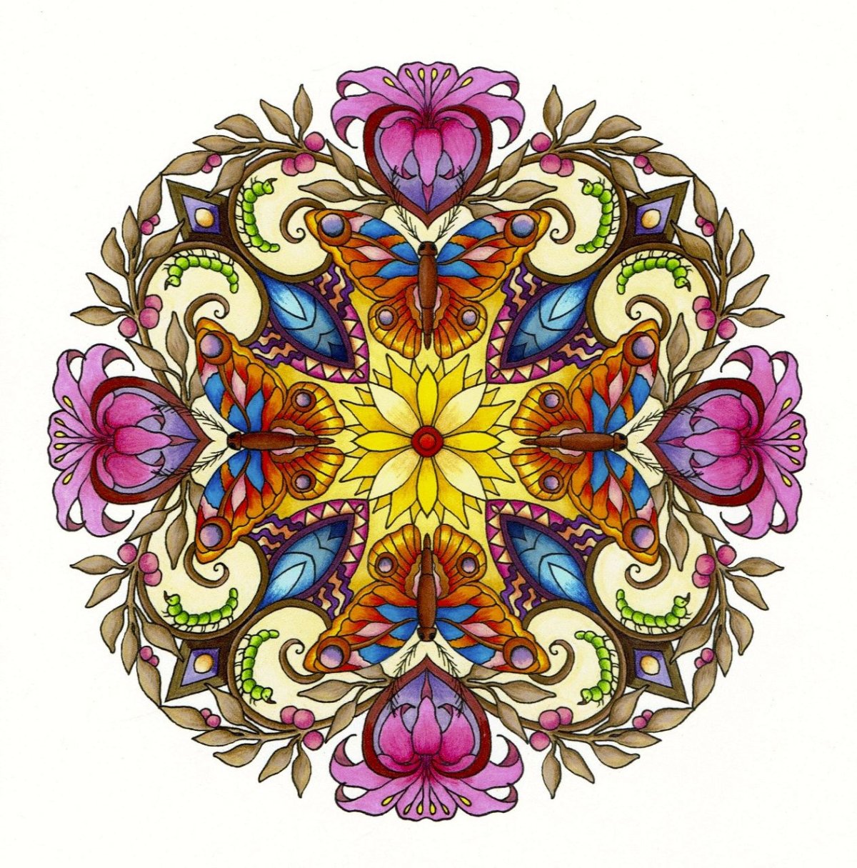 Mandala Flower Мандала цветы