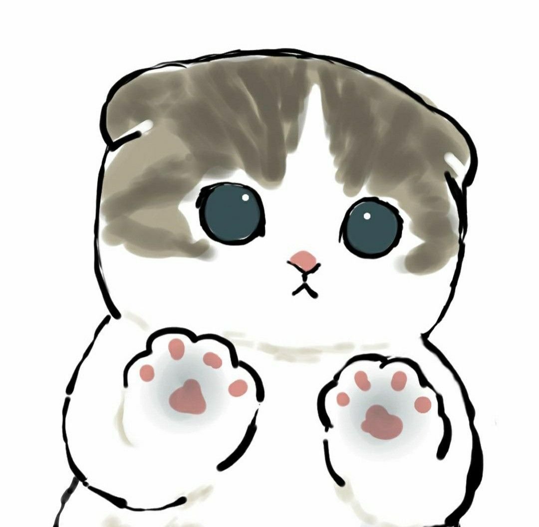 Милая кошка рисунок