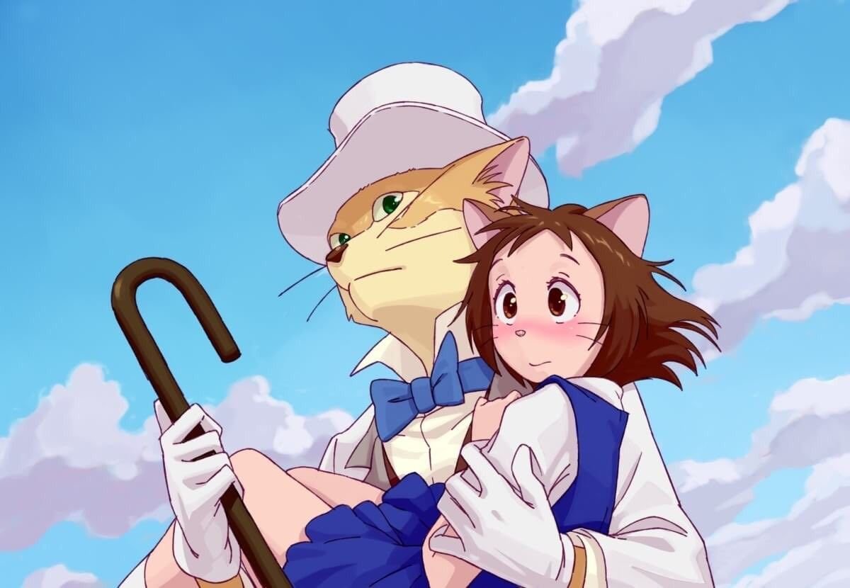 Кот из аниме хаяо миядзаки