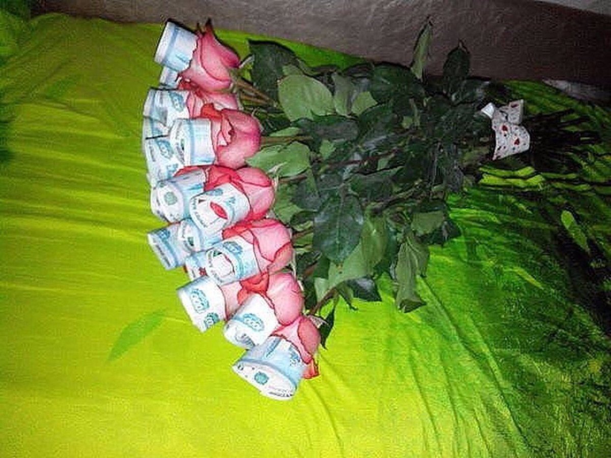 Прикольные букеты