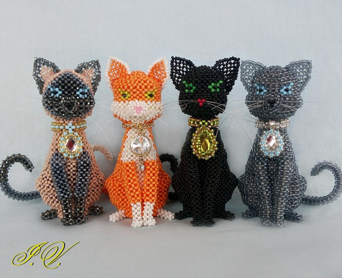 Фигурки из бисера